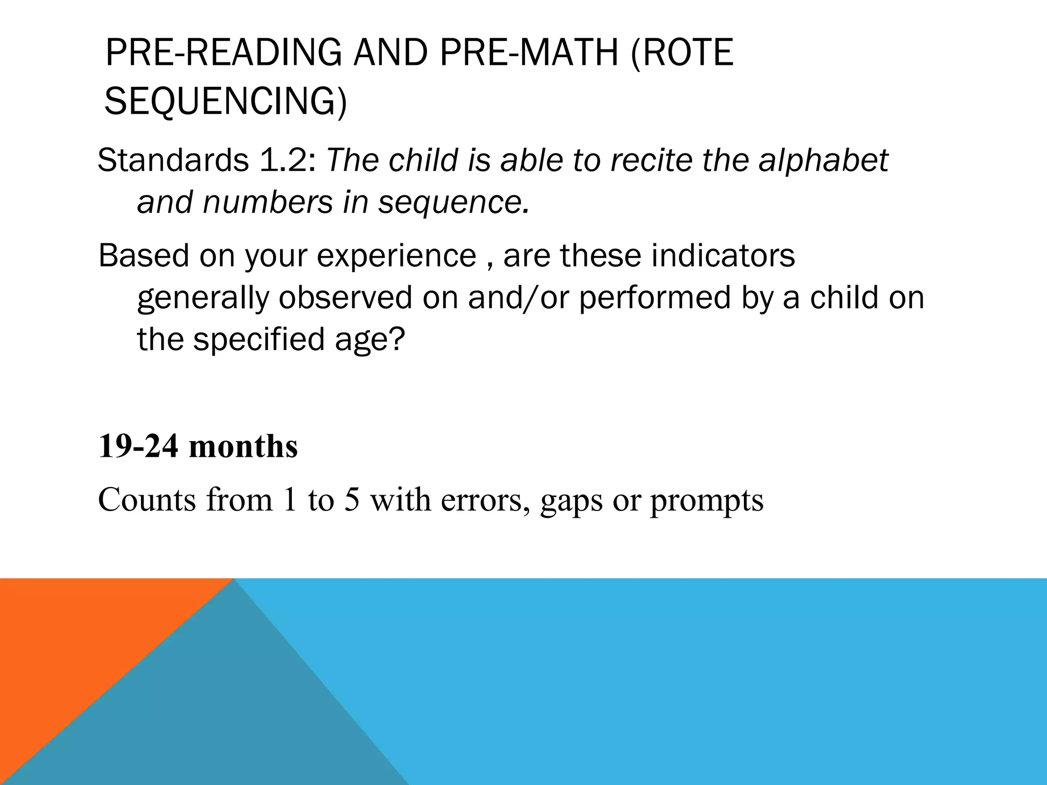 Infant Rote Memory Cognitive development of infants and toddlers | PPT