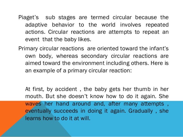 cognitive development of infants