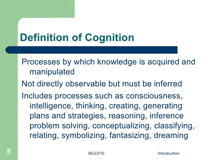 Cognitive Development Lecture 1