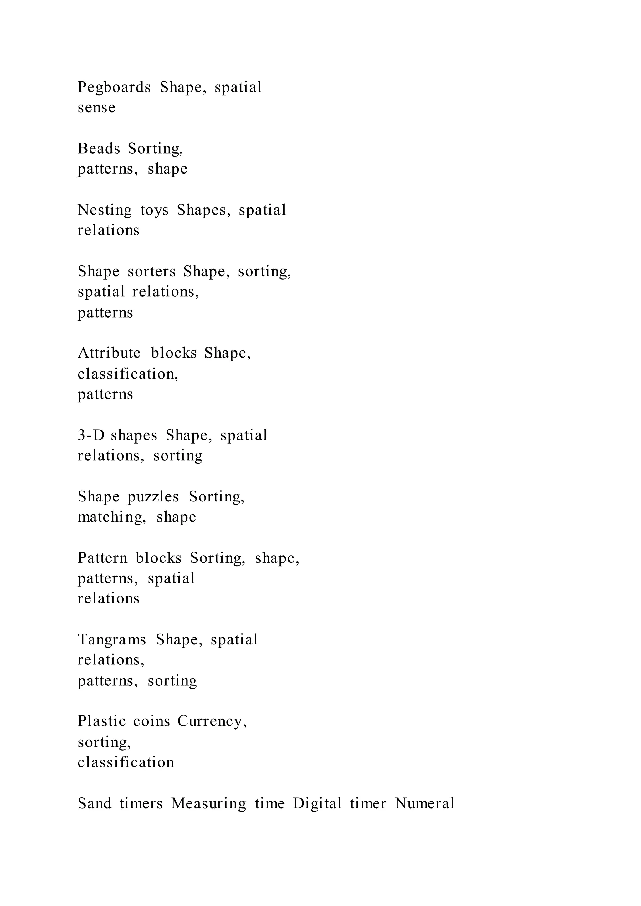 Cognitive Development, Mathematics, and Science Learnin | DOCX