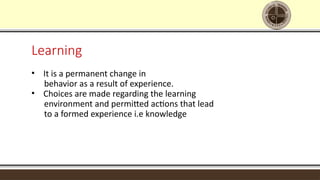 Exploring the Cognitive Dimension of Education: Knowledge and Learning ...