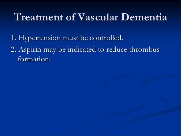 Risperidone For Vascular Dementia