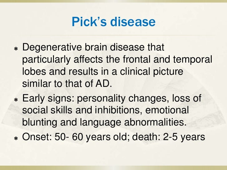 Cognitive disorders
