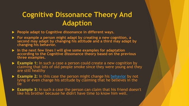 A Brief History Of Dissonance Theory – NNKHC