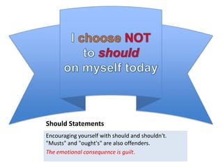 Should Statements Cognitive distortions | PPTX