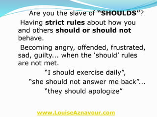 Should Statements Cognitive Distortions | PPTX