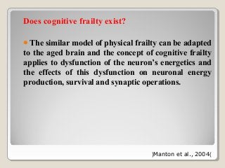 Cognitive frailty | PPT