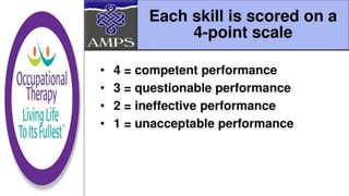 Occupational Therapy Cognitive Functional Evaluation | PPTX