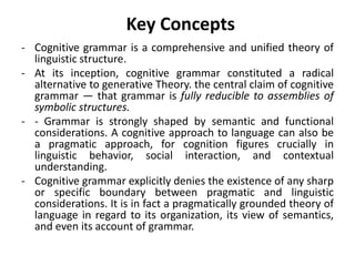 Cognitive grammar | PPTX