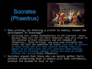 Socrates Disciples Cognitive information science | PPTX