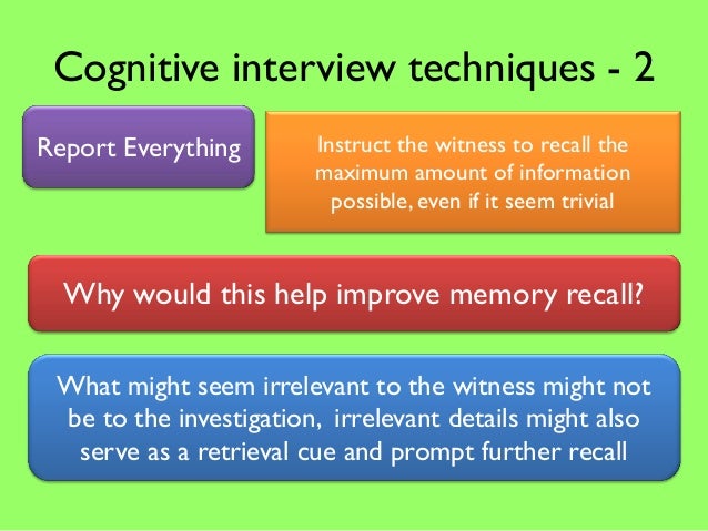 Cognitive Interview cognitive-interview
