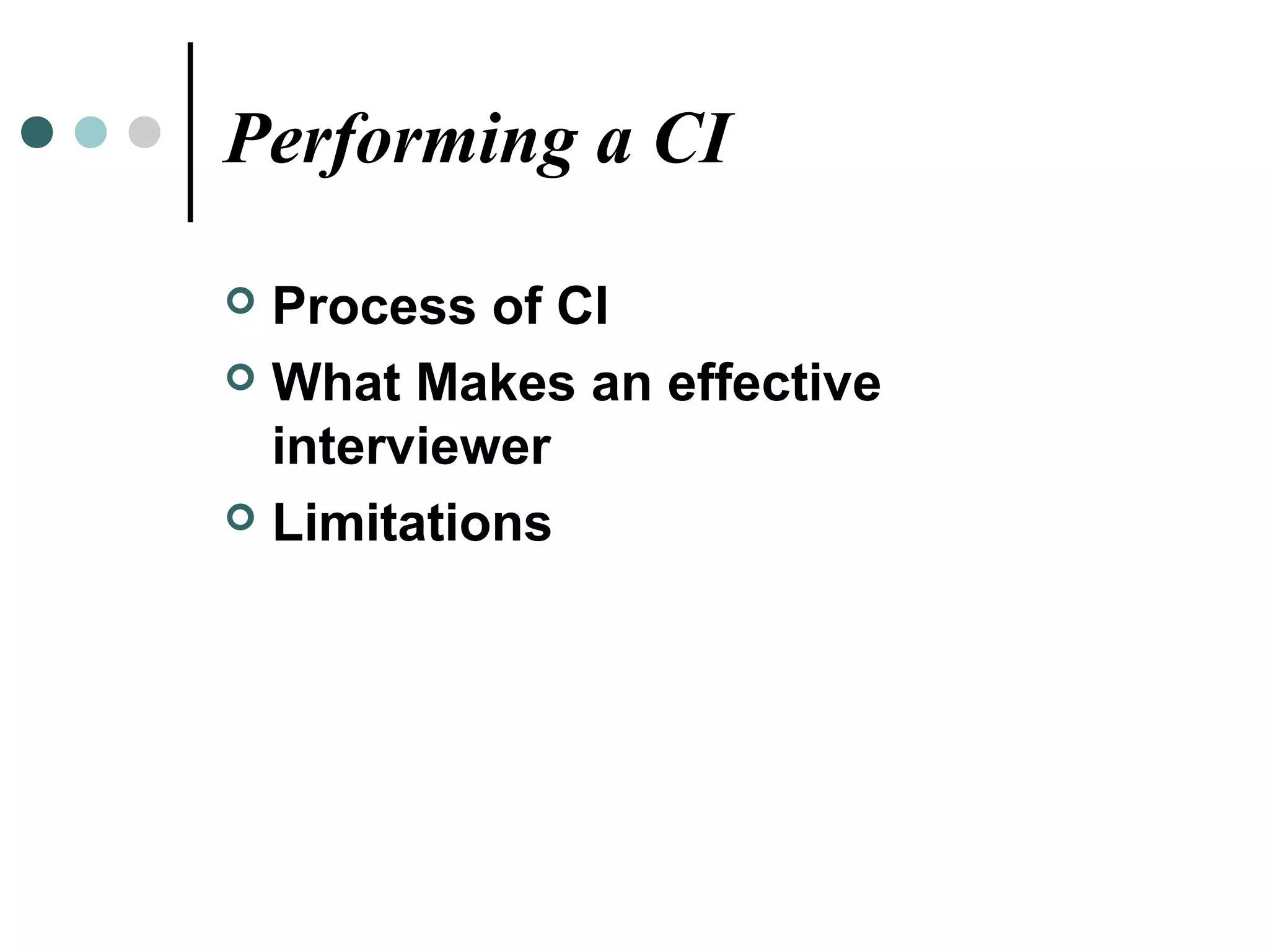 Cognitive Interviewing Ppt