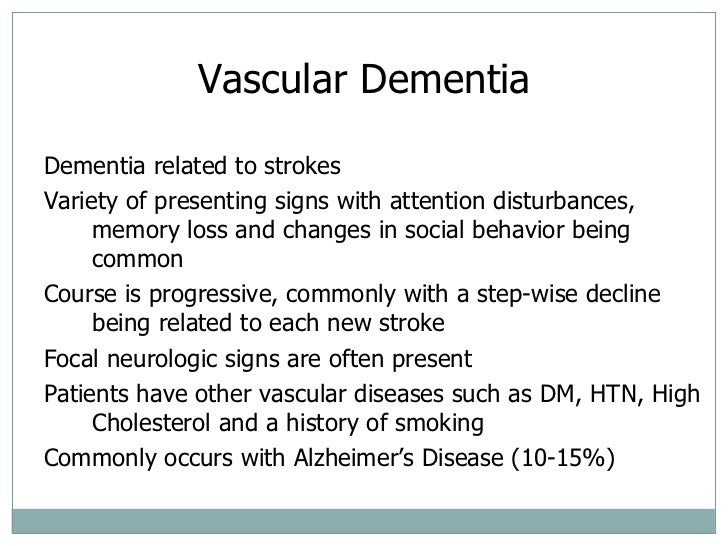 Risperidone For Vascular Dementia