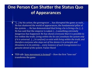 Forming a Movement: Cognitive Liberation | PPT