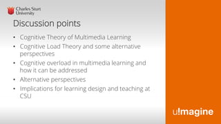 Cognitive Load in Multimedia Learning | PDF