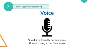 Fostering generative processing
3
 