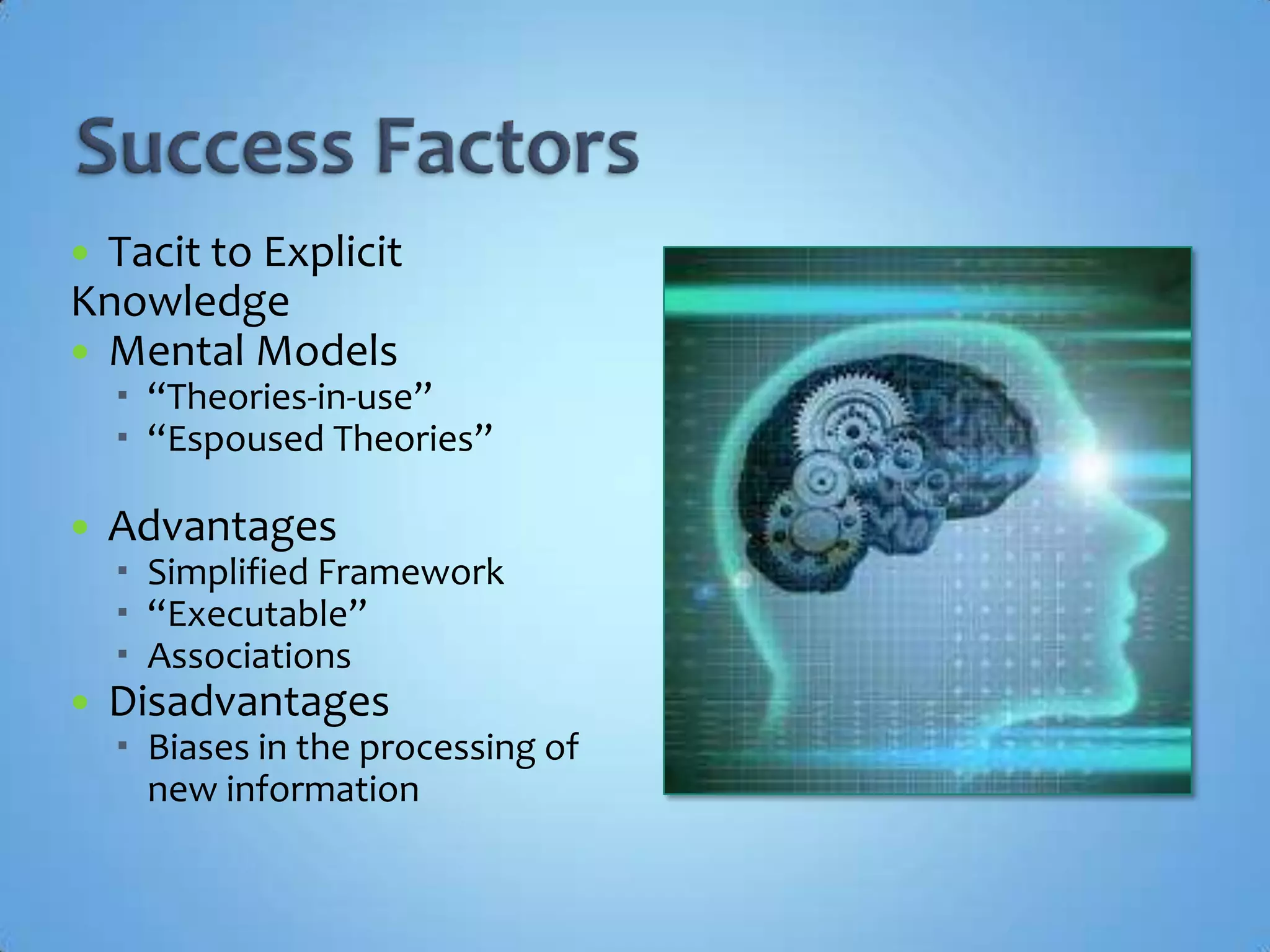 Implementation37 Keep the type of job that we have…Move towards the less interesting job14 Work more with European companies (goal: 25%of revenue) 38 Develop work in close collaboration with a network of foreign experts…75 Know who to call in case of special needs…74 Memorize all the skills of the people with whom we have worked..73 Create a database of the partners skills…