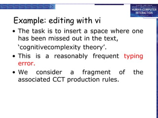 human computer Interaction cognitive models.ppt