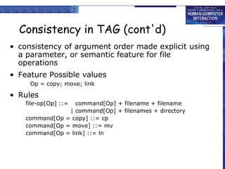 Consistency Computer Science human computer Interaction cognitive models.ppt