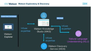© 2017 International Business Machines Corporation 18
Watson Exploratory & Discovery
 