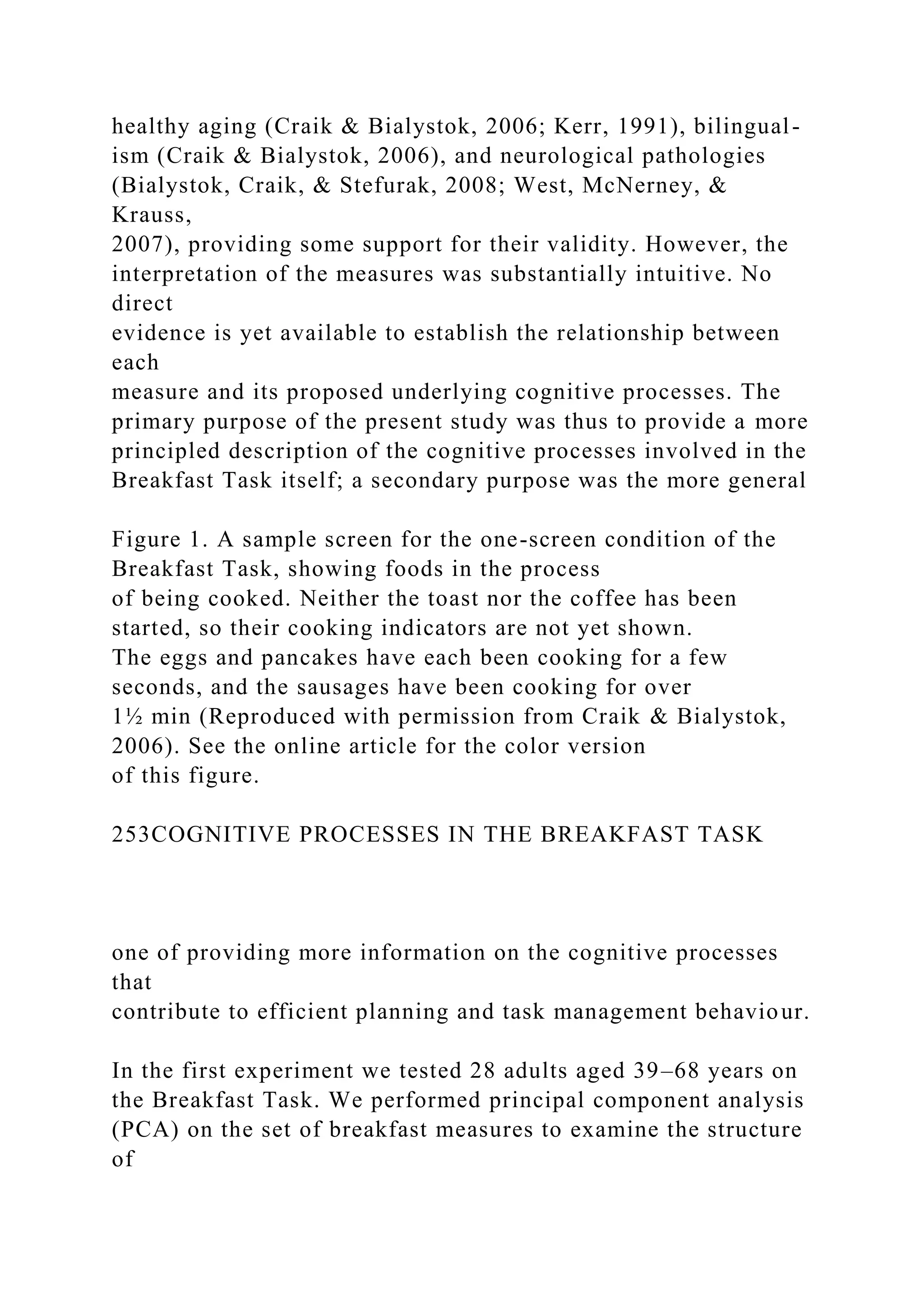 Cognitive Processes in the Breakfast Task Planning and Monito.docx
