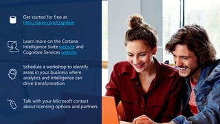 Microsoft Cognitive Services - Anup Reghunathan - Microsoft | PPT
