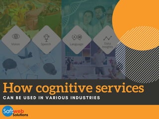 How cognitive services CAN BE USED IN VARIOUS INDUSTRIES
 
