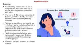 Cognitive strategies for problem solving | PPTX
