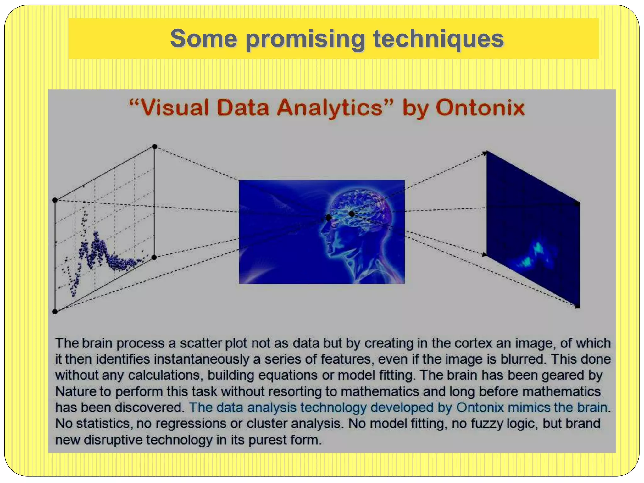Some promising techniques
 