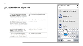 3. Clicar no nome da pessoa
 