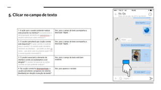 5. Clicar no campo de texto
 