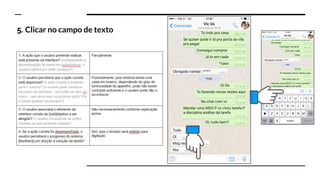 5. Clicar no campo de texto
 