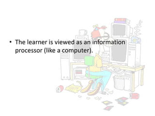 The learner is viewed as an information processor (like a computer).