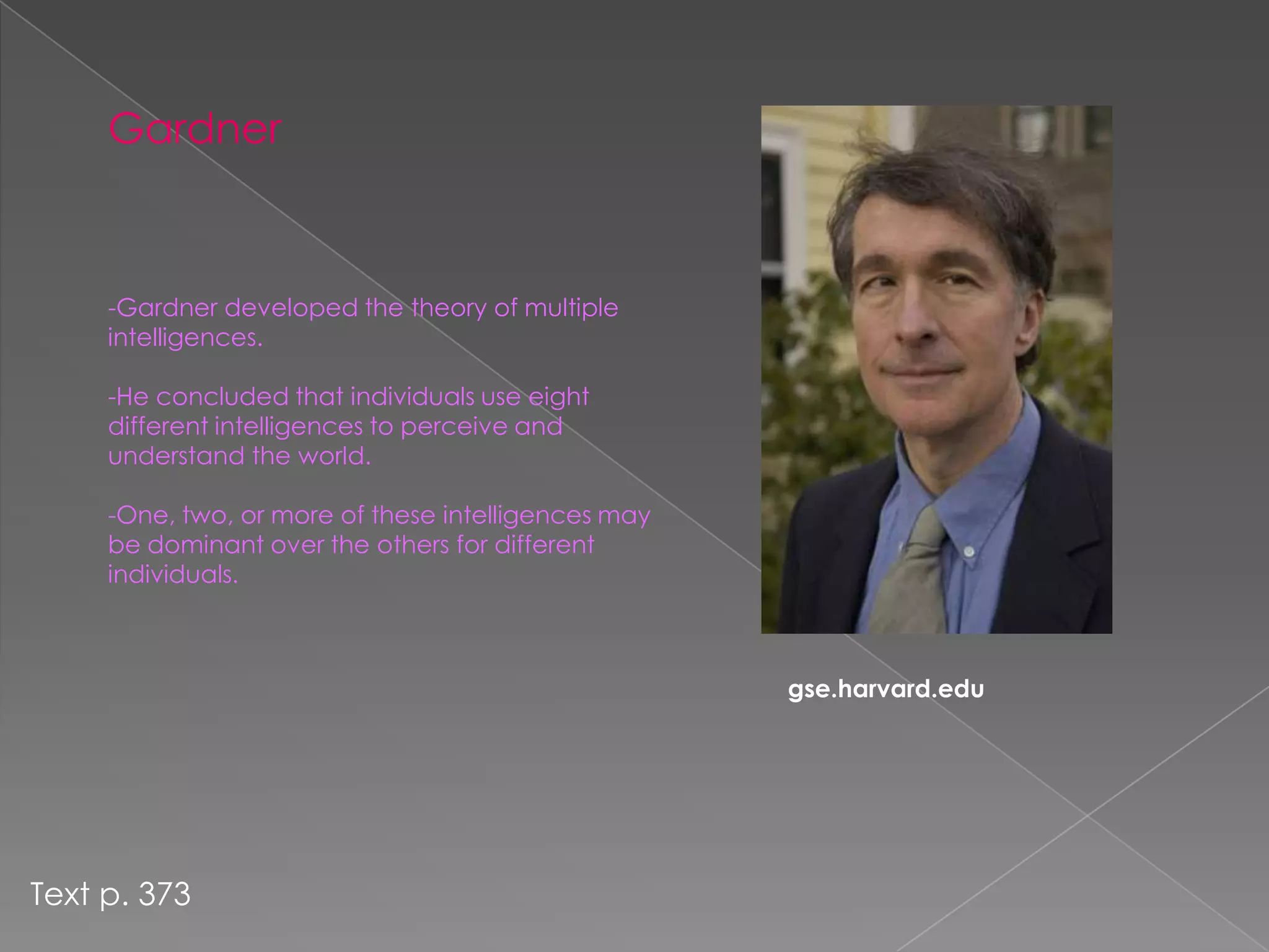Cognitivism as a reaction to Behaviorism-Cognitivist theory developed as a reaction to Behaviorism.-Cognitivists objected to behaviorists because they felt that behaviorists thought learning was simply reactionary and ignored the idea that thinking plays a role.-Paivio, Gagne, and Gardner are a few of the cognitivists who have contributed to developing the cognitive theory.Text p. 371
