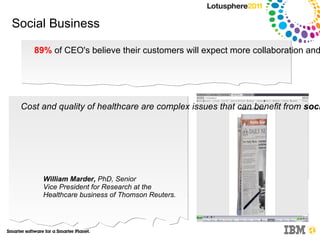 Démonstration : Cognos 10 Collaboration  