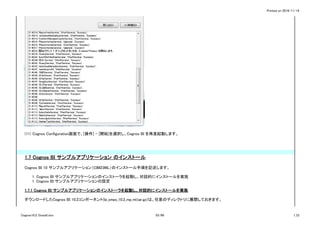 Printed on 2016/11/14
(11) Cognos Configuration画面で、[操作] – [開始]を選択し、Cognos BI を再度起動します。
1.7 Cognos BI サンプルアプリケーション のインストール
Cognos BI 10 サンプルアプリケーション（CIM23ML）のインストール手順を記述します。
1. Cognos BI サンプルアプリケーションのインストーラを起動し、対話的にインストールを実施
1. Cognos BI サンプルアプリケーションの設定
1.7.1 Cognos BI サンプルアプリケーションのインストーラを起動し、対話的にインストールを実施
ダウンロードしたCognos BI 10.2コンポーネント(bi_smps_10.2_mp_ml.tar.gz)は、任意のディレクトリに展開しておきます。
Cognos10.2.1Install.xlsx 53/86 1_CI
 