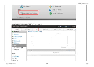 Printed on 2016/11/14
次のような画面が表示されます。”設定”タブをクリックします。
Cognos10.2.1Install.xlsx 76/86 1_CI
 