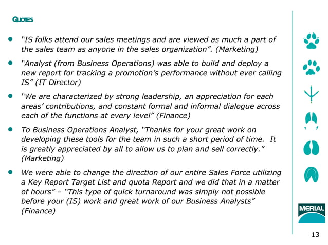 Cognos Presentation Gartner BI PPT