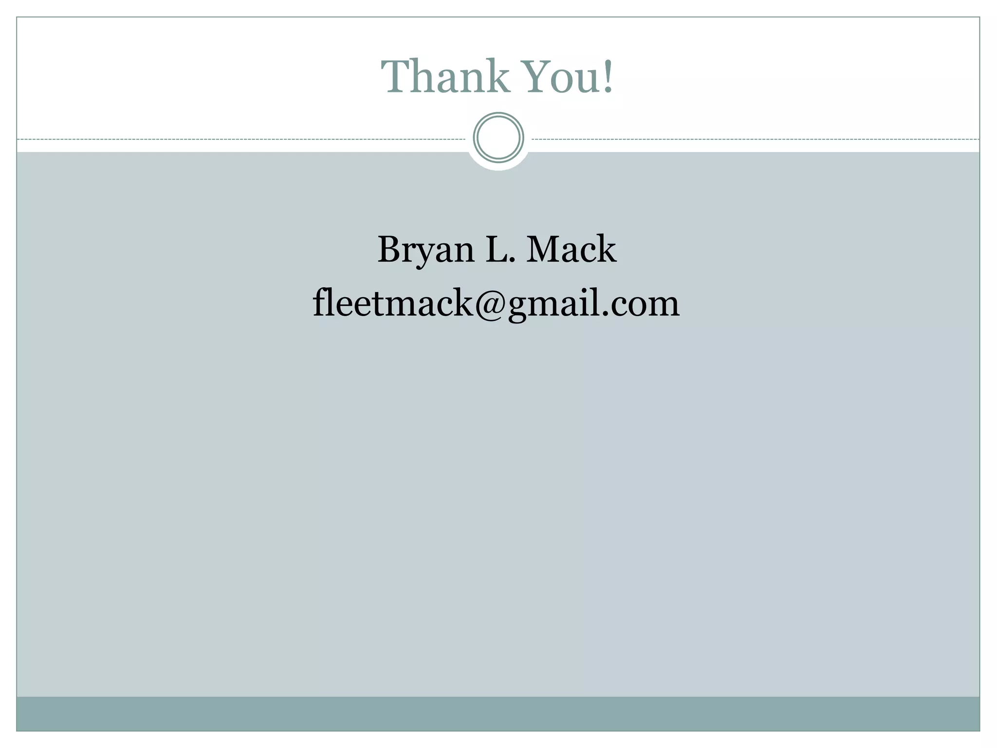 Wrapping Up
I hope you find this somewhat helpful.
Even if you aren’t using the Oracle RDBMS, you can
use these syntax examples to create macros that work
for you.
If you have other concrete examples you’d like me to
add to this presentation, feel free to let me know and
I’ll consider adding them here.
 