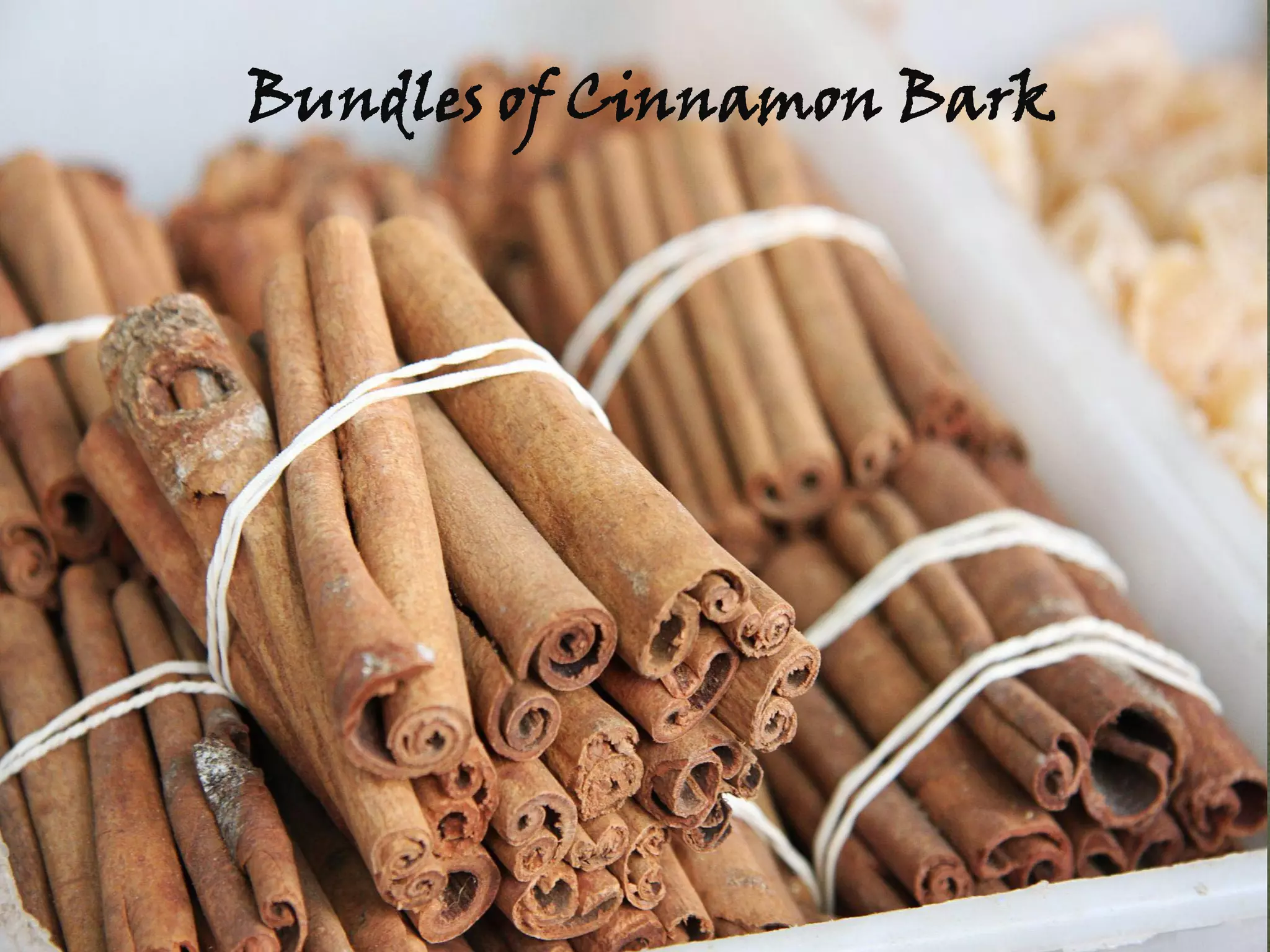 Bundles of Cinnamon Bark  