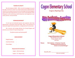 closing program sample | PPT