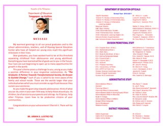 Closing Program Sample