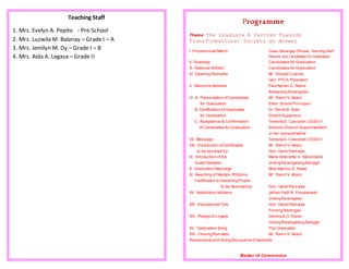 closing program sample | DOCX