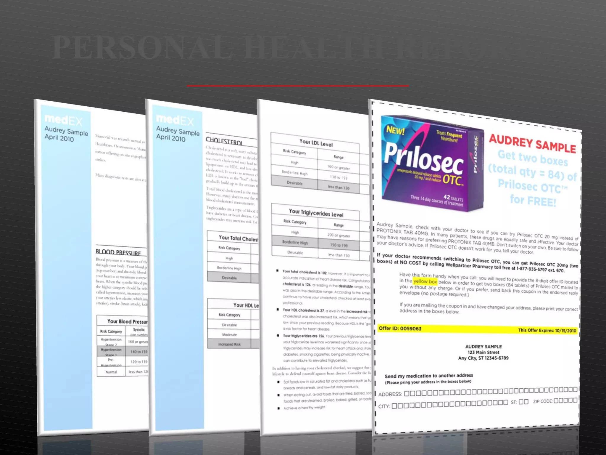 PERSONAL HEALTH REPORTS 