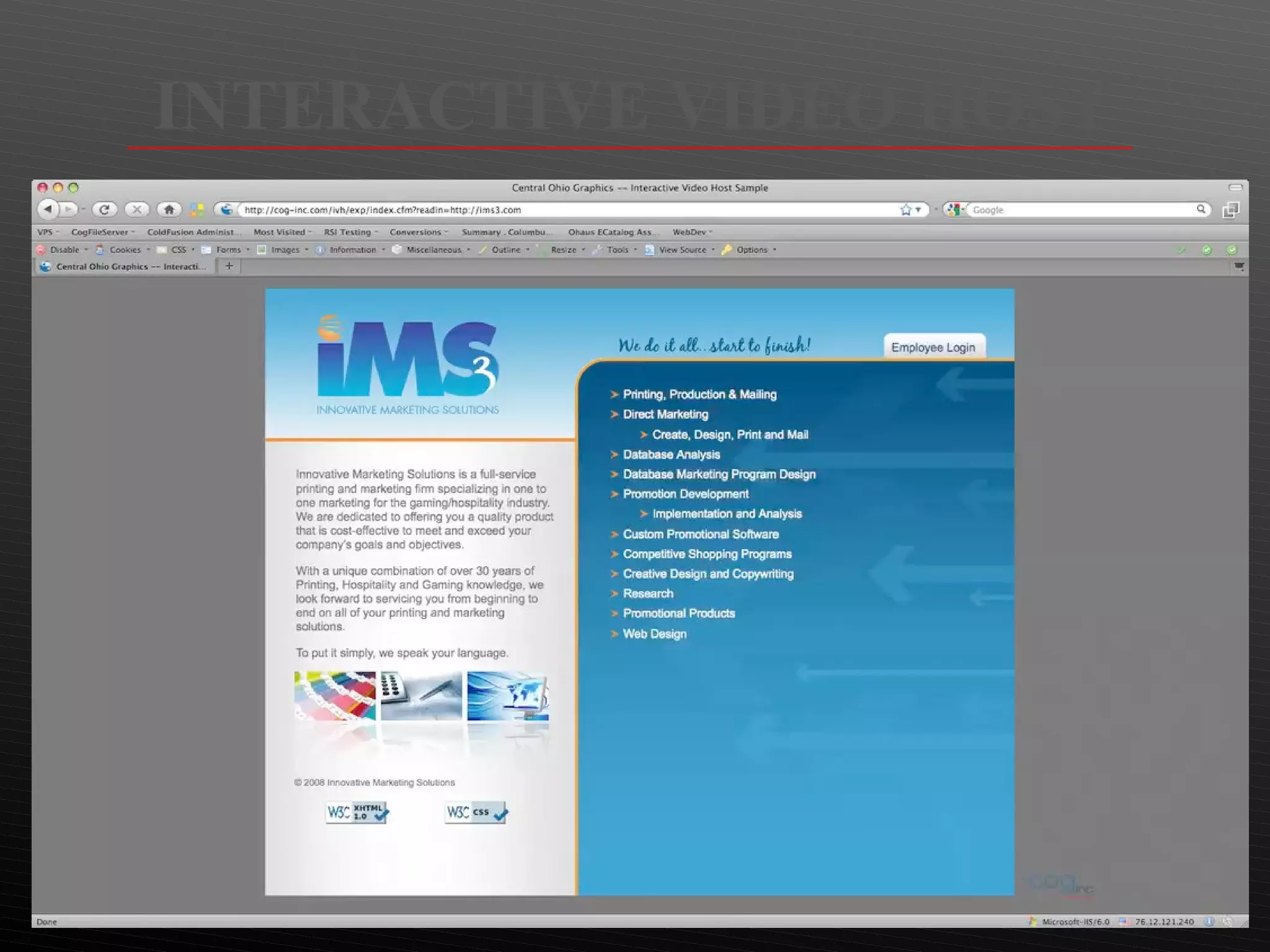 INTERACTIVE VIDEO HOST 