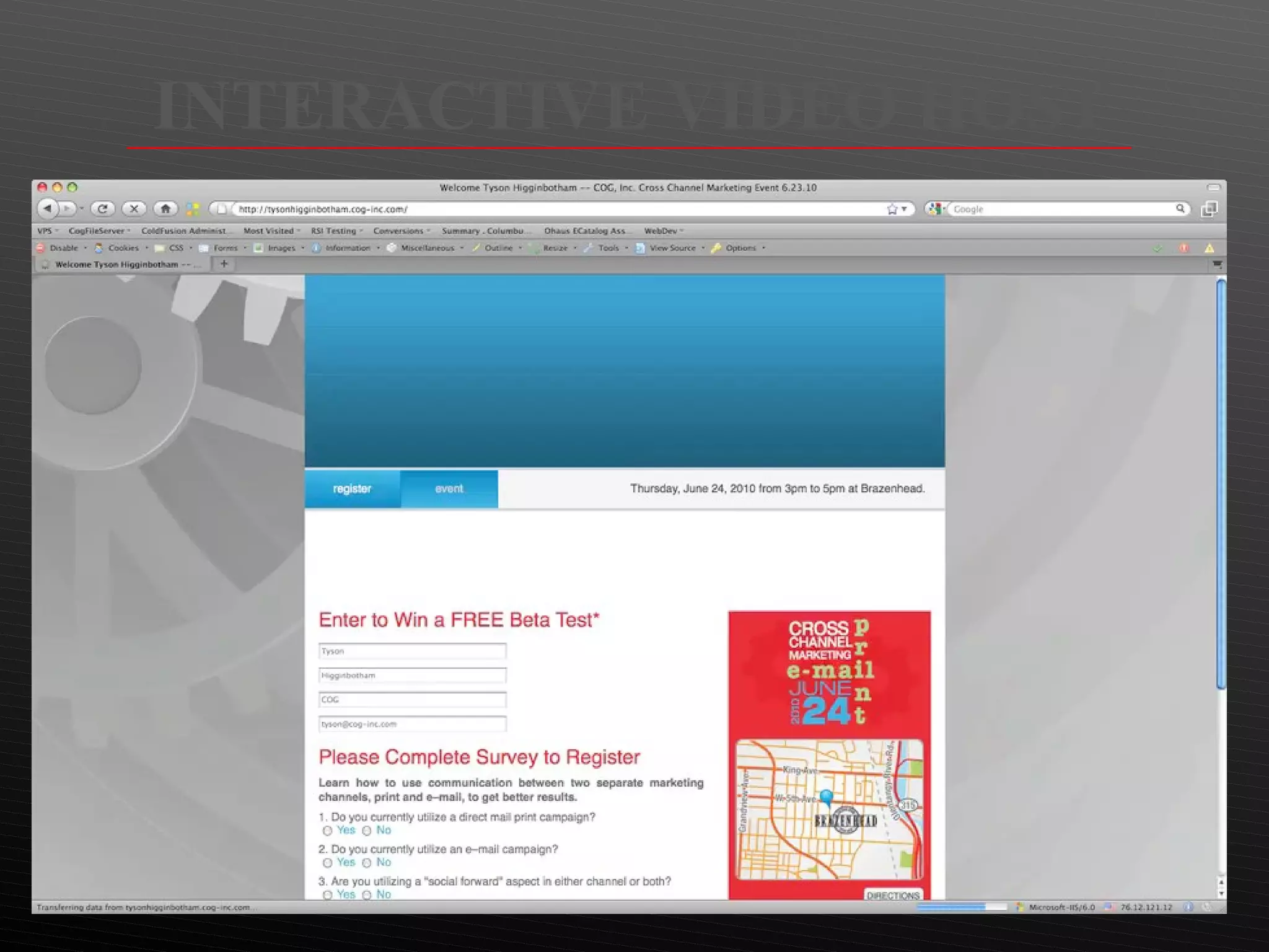 INTERACTIVE VIDEO HOST 