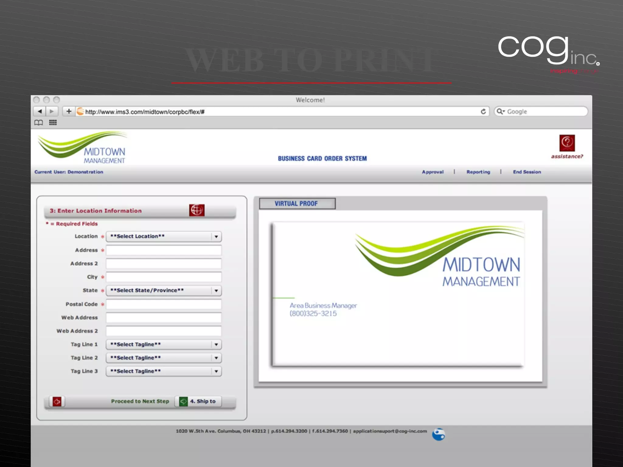WEB TO PRINT Add photos of static printing  Like the metler letterhead and show the portal  Their web to print ordering 
