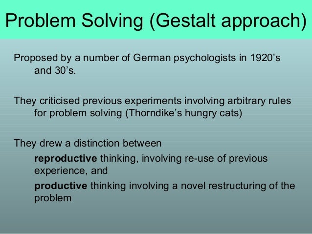 gestal problemsolving