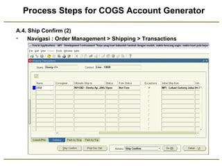 COGS Account Generator Workflow Customization | PPT