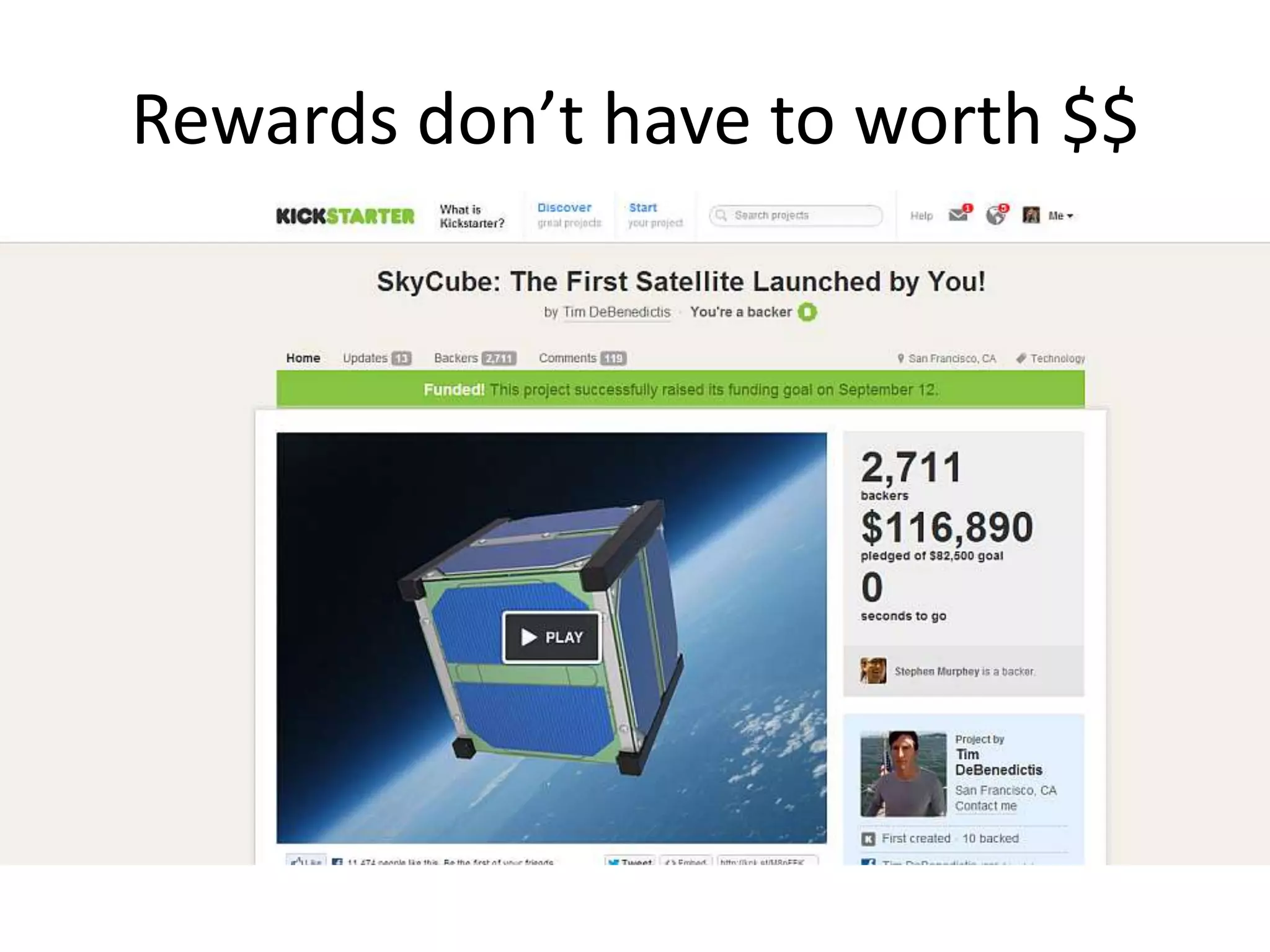 Rewards don’t have to worth $$
 